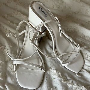 Quipid square toed heels